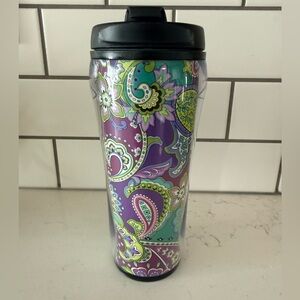 Vera Bradley Travel Mug HEATHER Coffee Cup Insulat